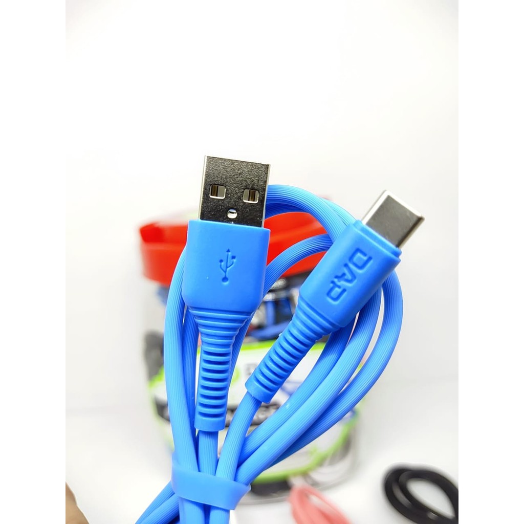 DAP DGT100 Data Cable Type-C 1m 2.4A Fast Charging Kabel Casan Tipe C Multi Color