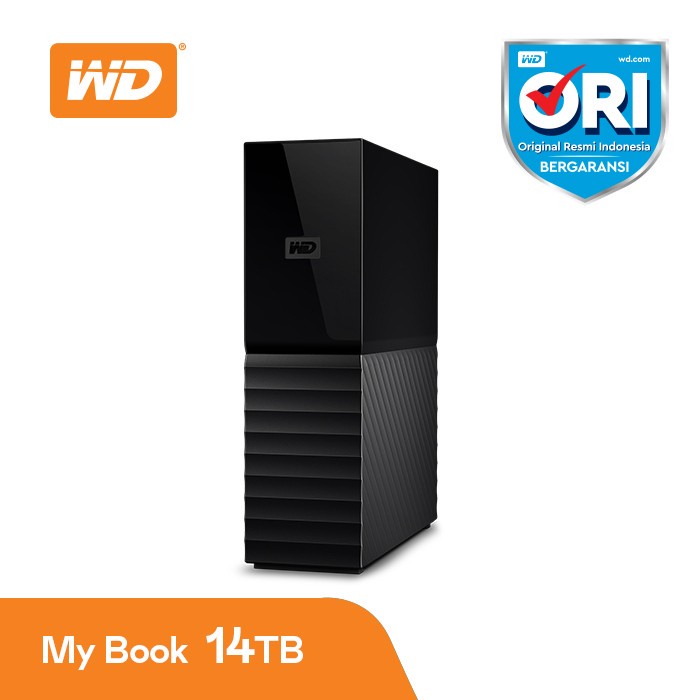 WD My Book 14TB Black Hitam - HD HDD Hardisk Eksternal External 3.5&quot;