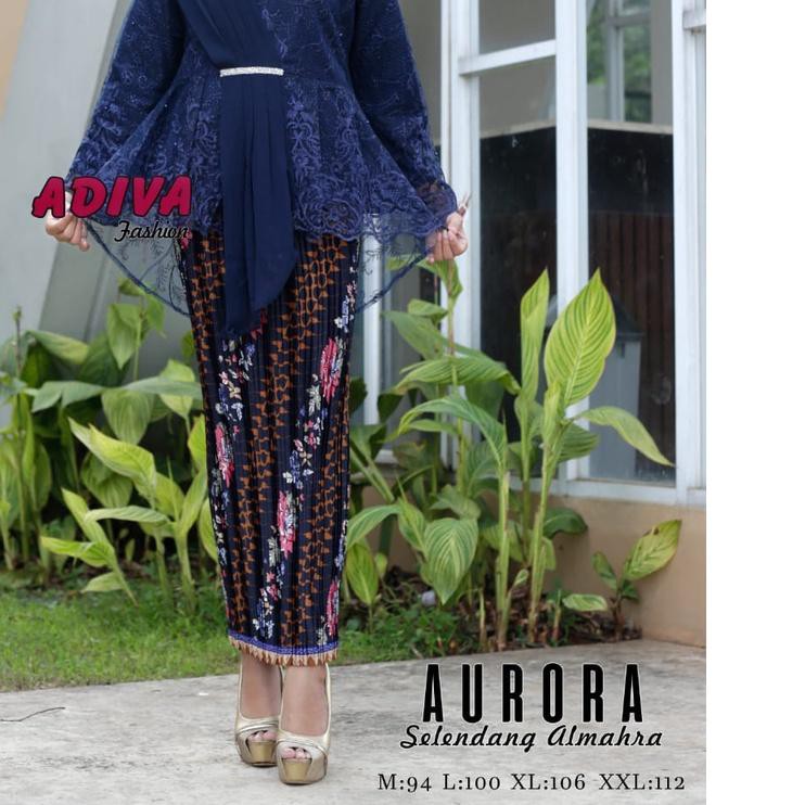 ♨ () SETELAN KEBAYA MODERN TILLE SELENDANG/KEBAYA BROKAT MODERN/KEBAYA WISUDA/BAJU KEBAYA SELENDANG