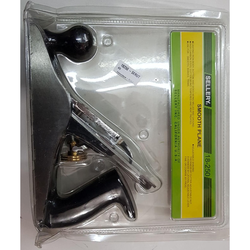 SELLERY Trimming Plane Block Pasah Sugu Serut Ketam Kayu 45 mm