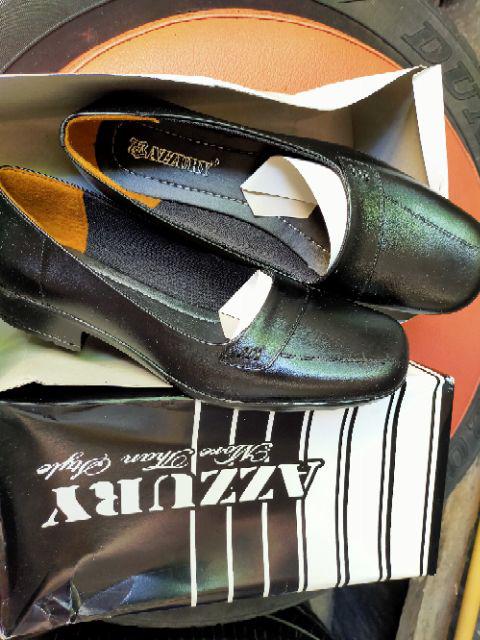 Sepatu Fantofel Wanita Kulit Lt29 Lm Hitam