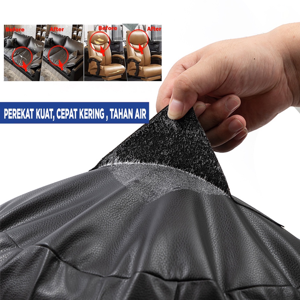 【Restorasi Kulit】70*200cm Perekat Ekstra Kuat Leather Perbaikan Repair Bahan Kulit Yang Rusak Kulit Sofa, Kursi, tas jok mobil, tas jok motor Kain Leather Sticker Kulit PU