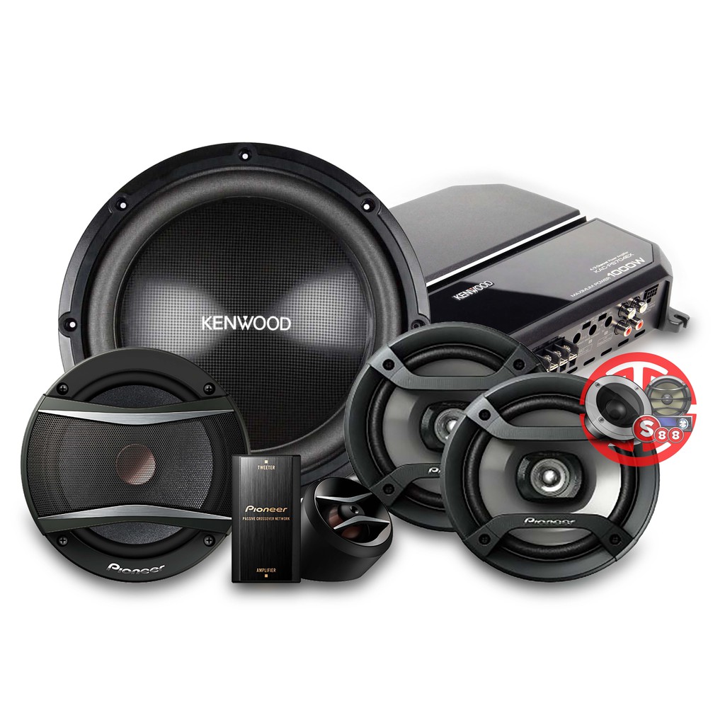 Paket Audio Mobil Kenwood Pioneer Fullset