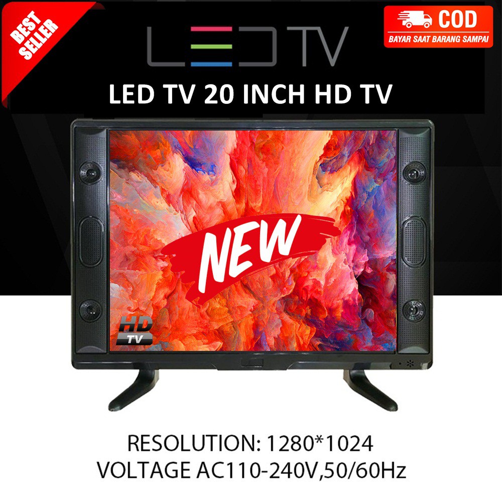 TV LED 20 INCH TERMURAH GARANSI 5 TAHUN SUPPORT HDMI VA VGA HDMI