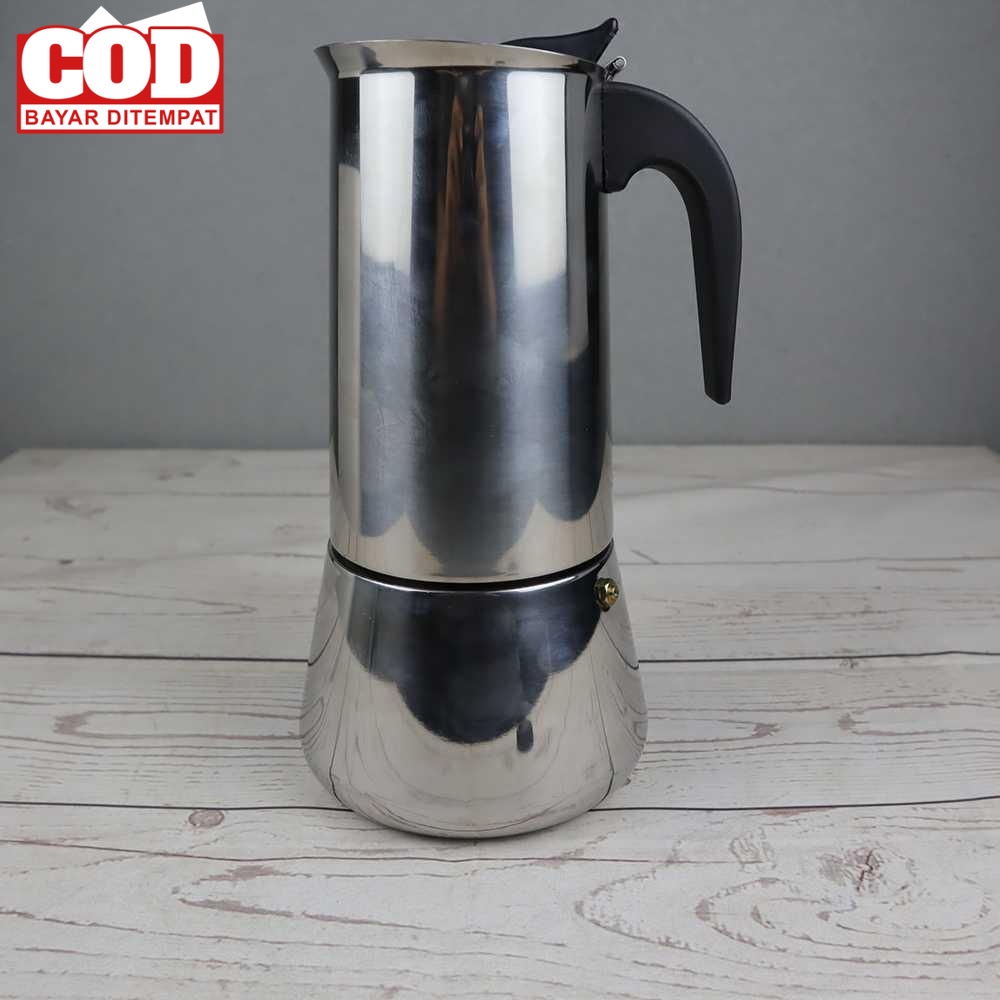 (BAYAR DI TEMPAT) COREVIIP Teko Moka Pot Espresso Coffee Maker Stovetop Filter - Z21