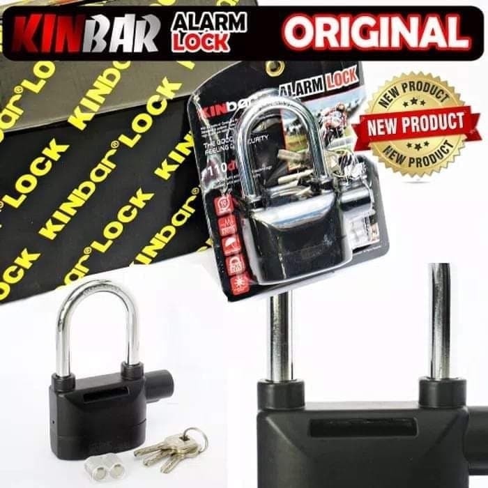 Gembok Alarm Anti Maling original (Alarm lock , Kunci Gembok Alarm )