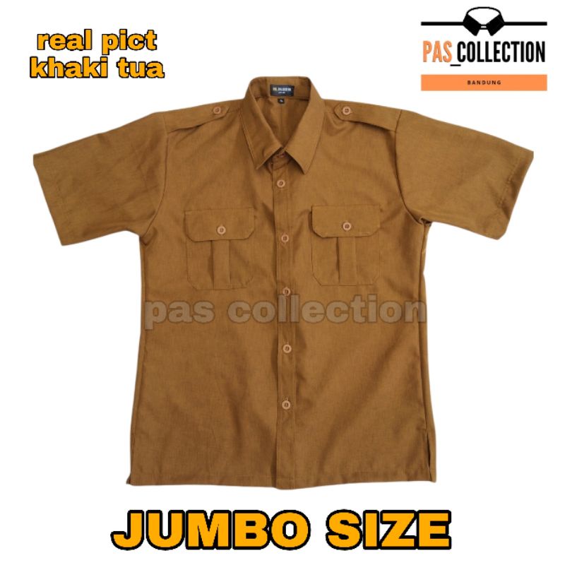 [BISA COD] Atasan Seragam PNS Pria Pemda PDH Baju Kerja Size JUMBO