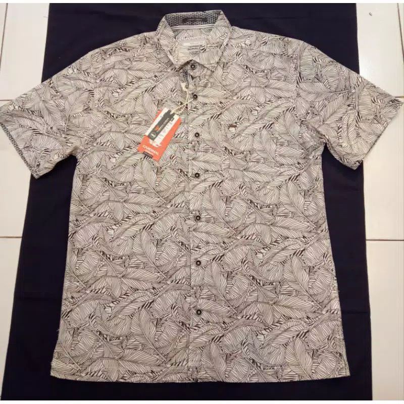kemeja cardinal dewasa motif terbaru putih lengan pendek ORI
