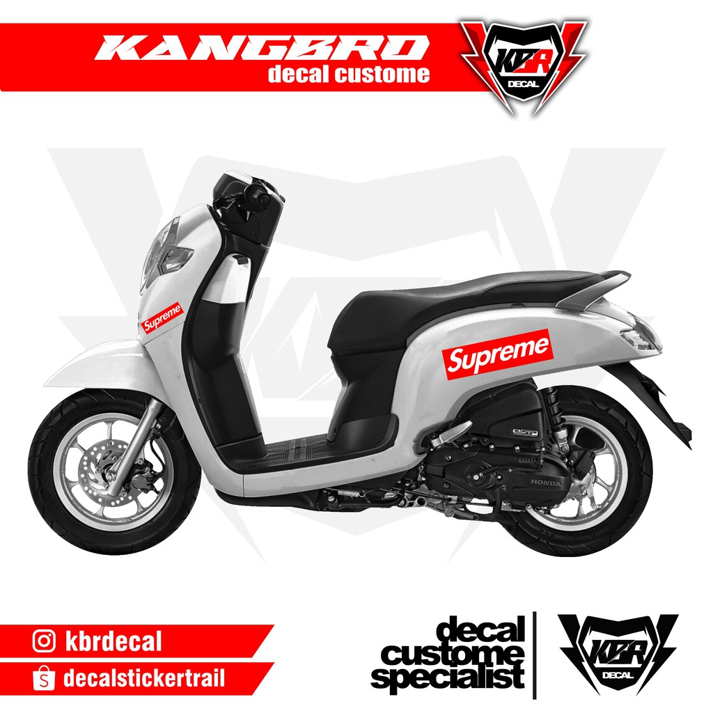 Stiker Scoopy Striping Scoopy Supreme