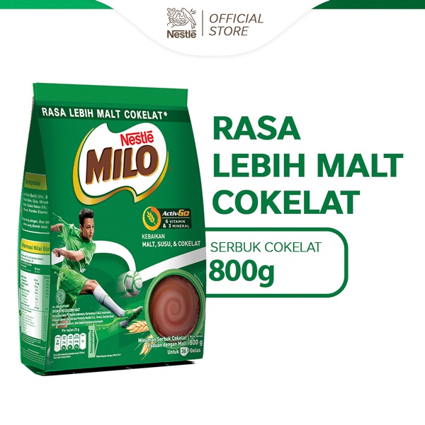 

MILO ACTIV-GO.Milo Coklat Pouch 800 gr