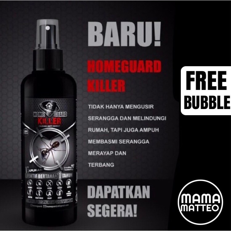 FREE BUBBLE/ HOME GUARD Homeguard Cairan anti semut / anti kecoak / anti rayap / anti serangga BANDUNG