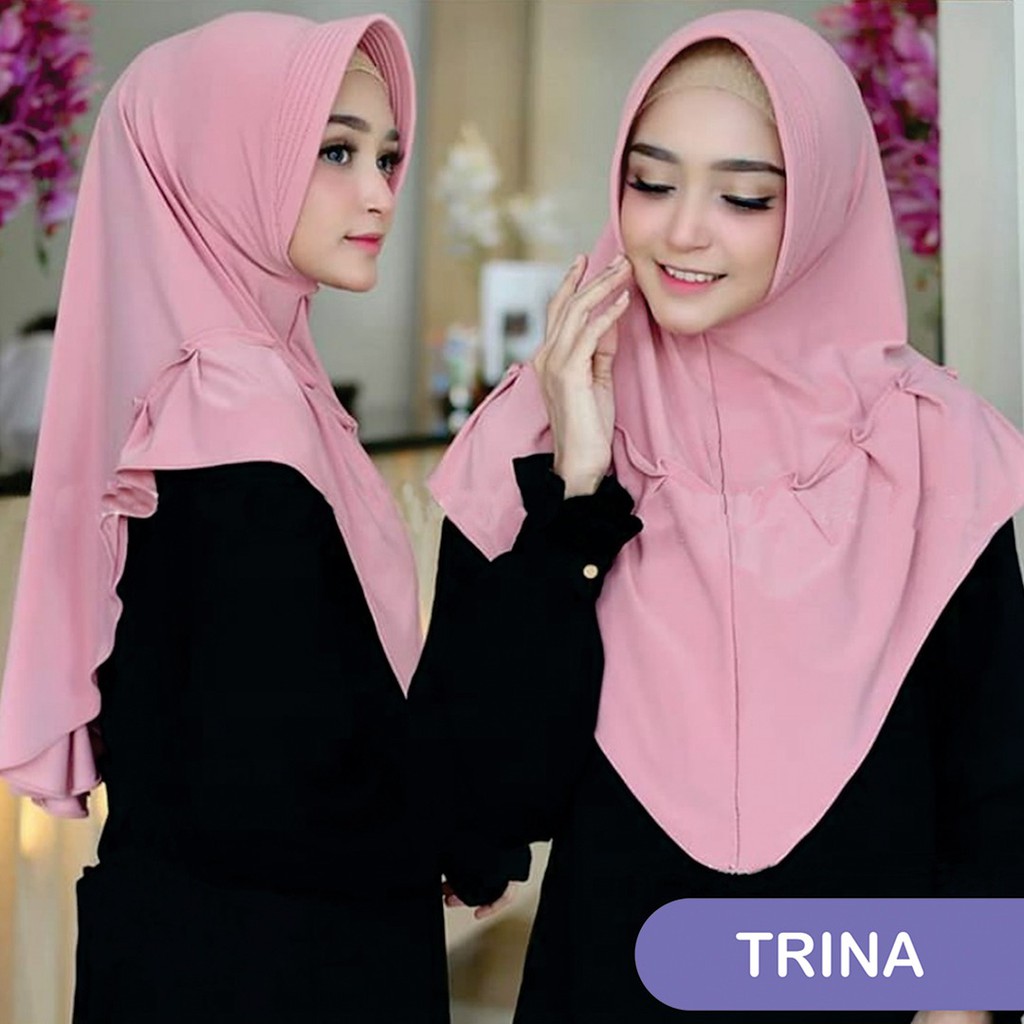 Hijab Feyza TRINA Jilbab Instan Promo Kerudung Pet Kecil Antem