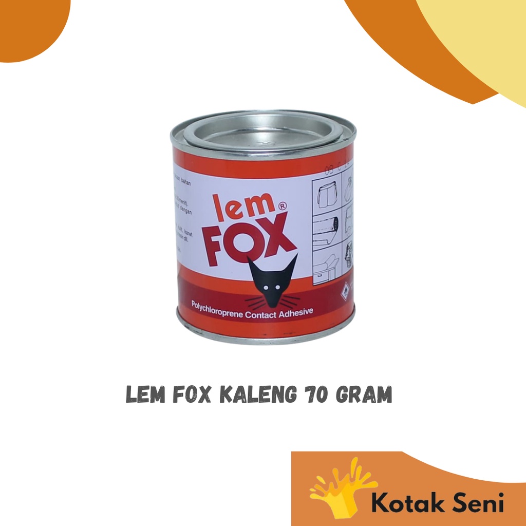 

Lem Fox Kalem 70 Gram / Lem Fox Kuning / Lem Cair/ Lem Perekat Serbaguna