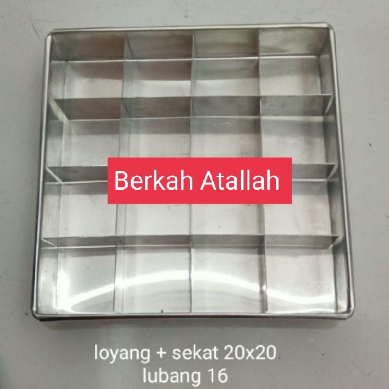 Loyang sekat brownies murah / loyang brownies 20×20 / loyang kue / loyang