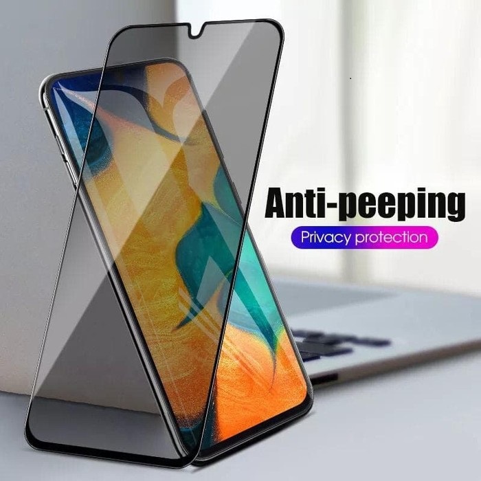 SAMSUNG A12 A11 M11 A21S A31 A51 A71 M21 M31 M30S TEMPERED GLASS FULL SPY PRIVACY, ANTI SPY ANTI GORES KACA SCREEN GUARD FULL COVER HITAM GELAP PELINDUNG LAYAR