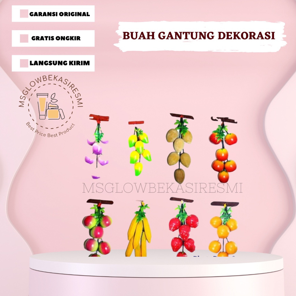 MGBR -[BISA PILIH MODEL ] BUAH GANTUNG DEKORASI DINDING IMITASI KAYU ARTIFICIAL FRUITS -  Dekorasi d