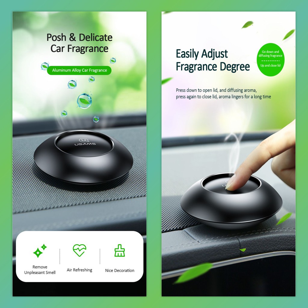 USAMS ZB180 REFRESHING CAR FRAGRANCE/ALAT PENGHARUM MOBIL