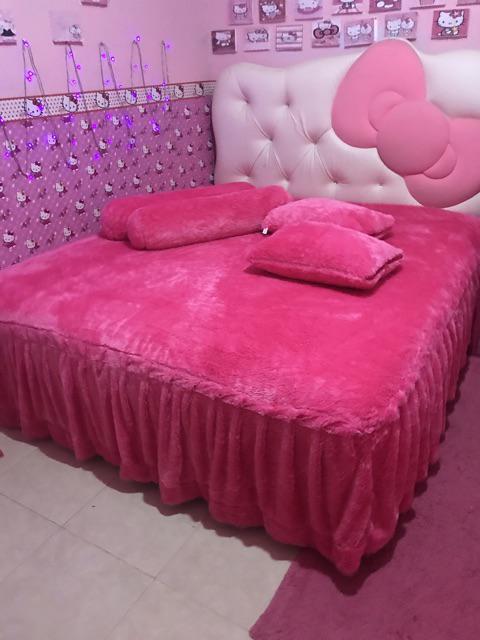 Kategori Sprei Rumbai Bulu Rasfur Non Motif (polos)