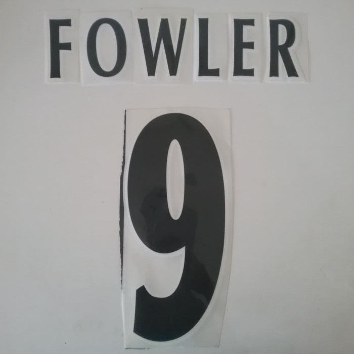 FOWLER #9 Premier League Nameset