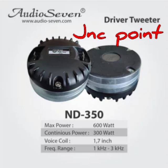 Tweeter Audio Seven ND 350 / Driver Audio Seven ND 350 Original