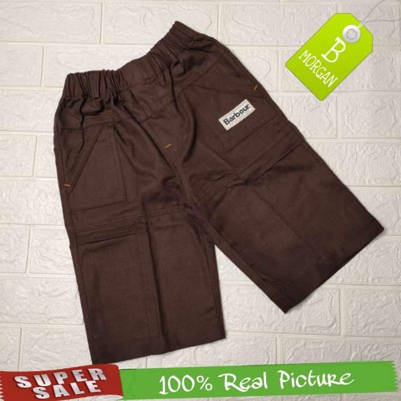 Celana Pendek Anak Cargo Barbour Coklat