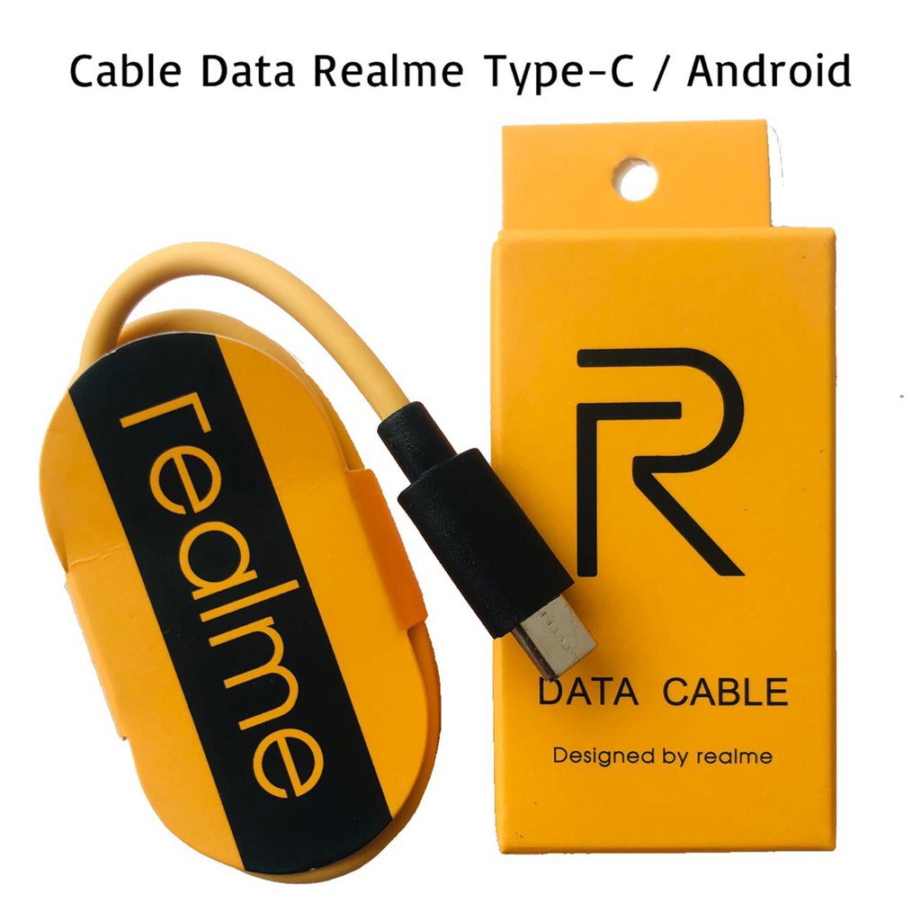 ORIGINAL Kabel Data Cesan HP Realme VOOC Qualcom 3.0 Type C Quick Charger Support Fast Charging 2.4A 1 Meter Tali Kabel Data Charger Ces Realmi Ori Tipe C Output 2.4 Ampere Pack Kardus