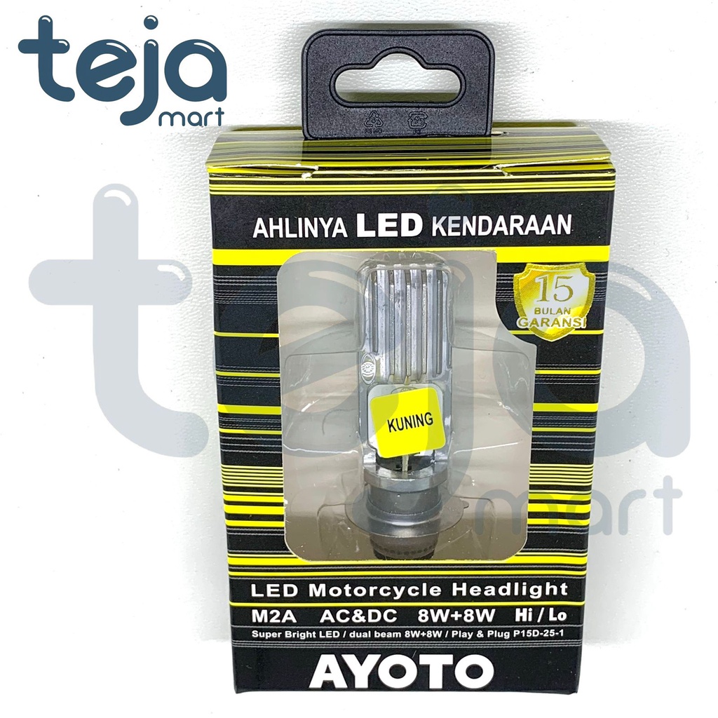 Lampu Depan AYOTO H6 M2A 2led AC DC Sinar Kuning 16w TYTO