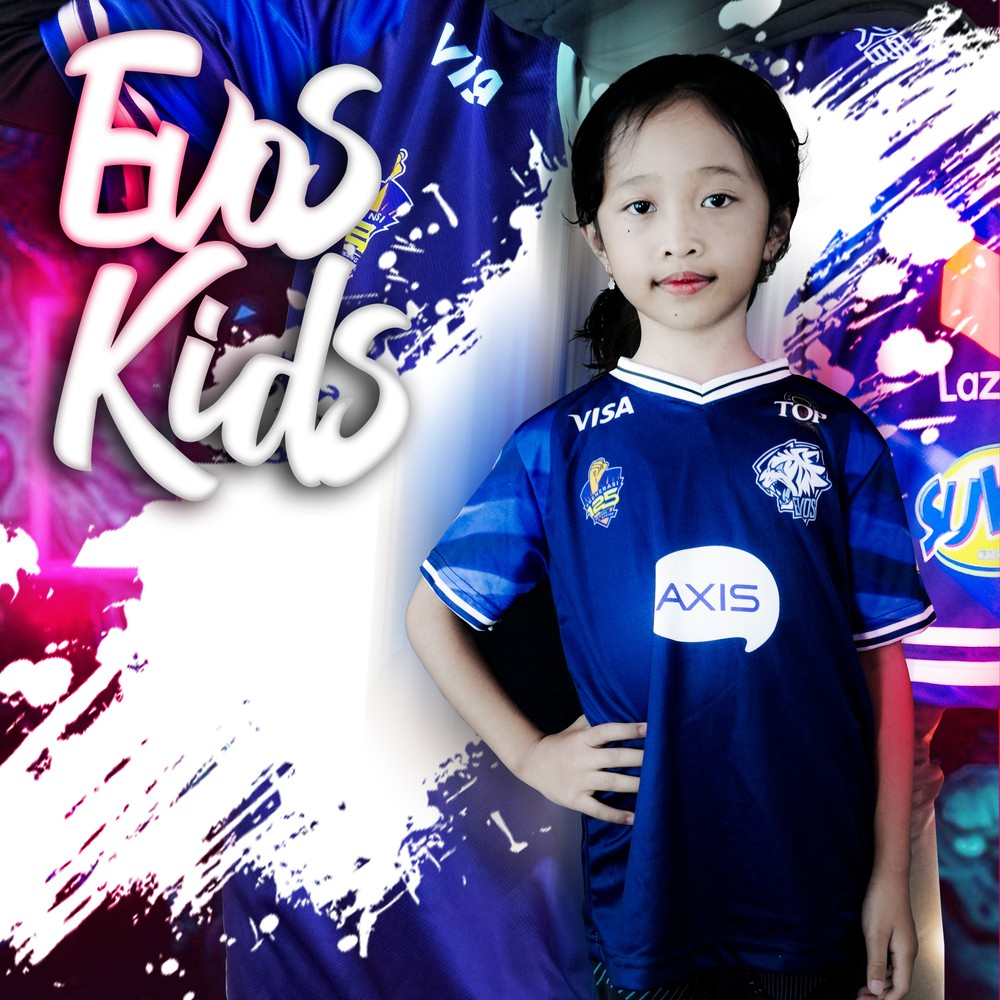 [FREE NICK NAME] Jersey Evos Esports Baju Distro Kaos Gaming Terbaru FF ML ANAK Usia 2 sd 11 Tahun