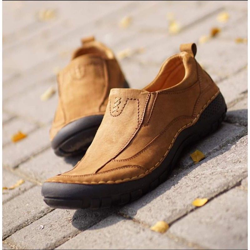 SEPATU LOAFER PRIA KULIT ASLI JIM JOKER HAPER 73 TERBARU SEPATU KULIT PRIA BISA COD