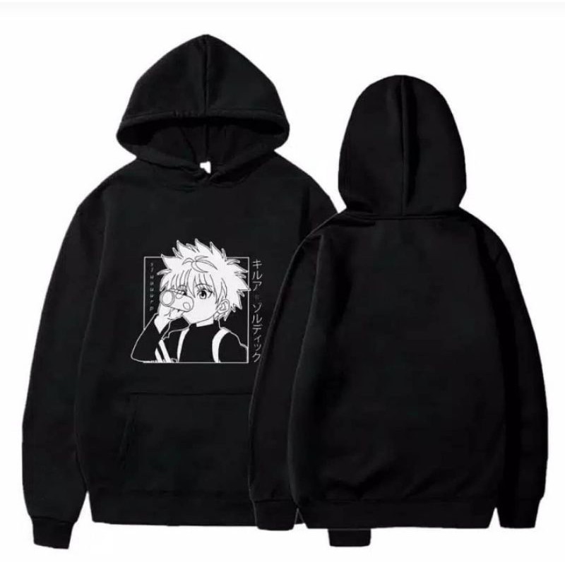 Jaket Hoodie Anime Killua Hunter x Hunter Jaket Anime Wibu