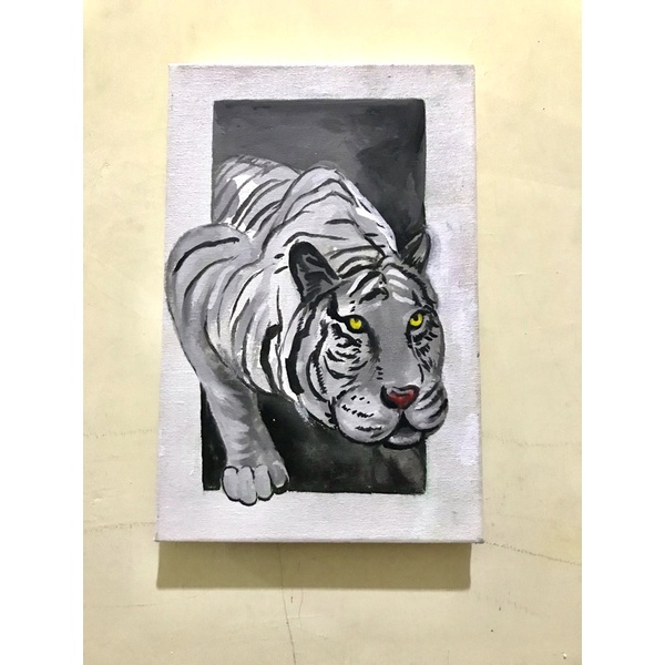 Lukisan Dinding Kanvas Aesthetic - Custom Lukisan Dinding Kanvas  - Lukisan Tangan Asli - Hiasan Din