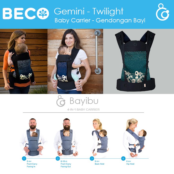 Beco Gemini Baby Carrier - Twilight (Gendongan Bayi)