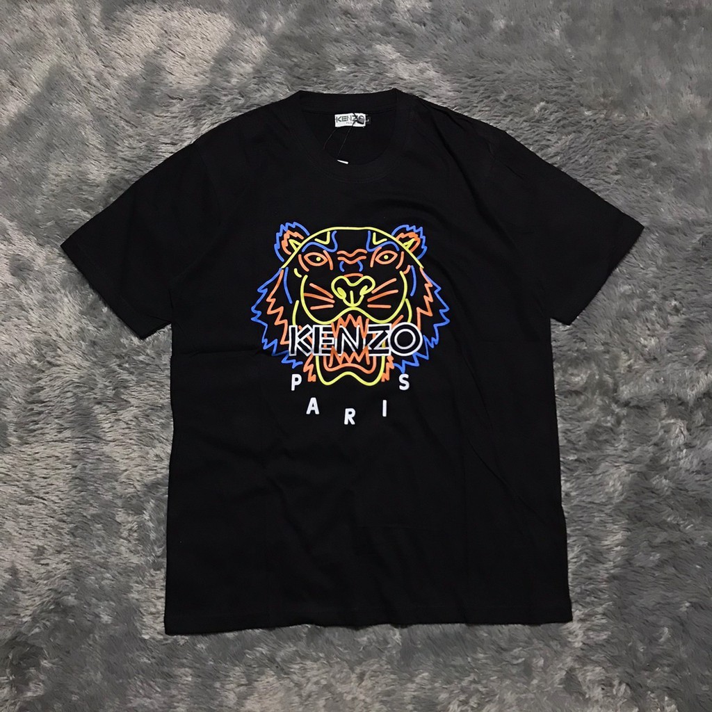 KAOS TSHIRT KENZO NEON TIGER HIGH MIRROR QUALITY TERLARIS