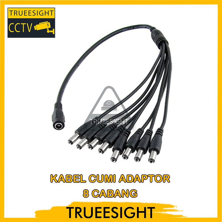 Kabel CCTV ADAPTOR  KABEL CUMI CABANG 8