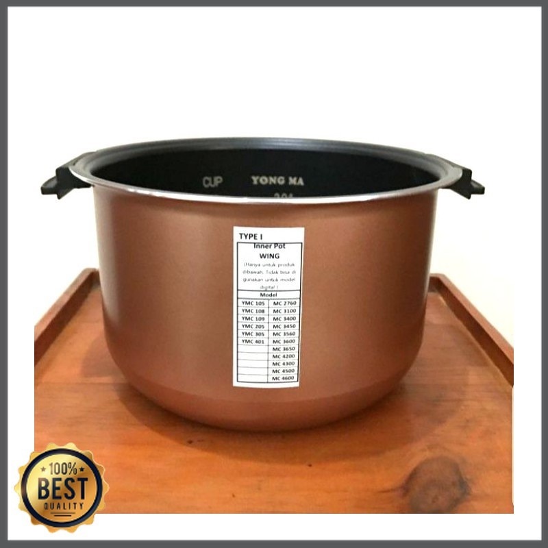 Innerpot / Inner Pot Teflon Panci Magic com YONGMA 2 Liter Kuping