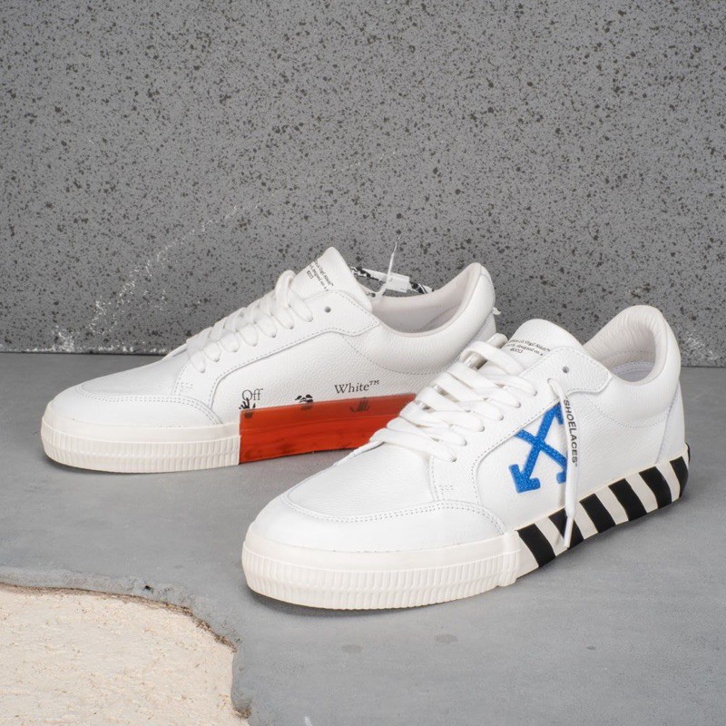 off white low vulcanized leather