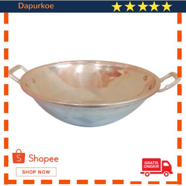 Murah Maspion Wajan Aluminium Jawa 30cm - Silver Elegan