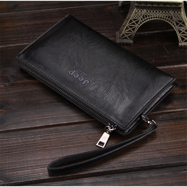 [BEST SELLER] Dompet Tali /HandBag Pria High Quality Leather- Hitam-Coklat