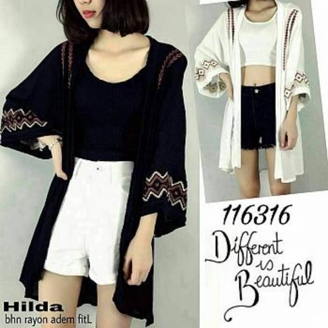 JC Ms Cardi Hilda Basic / Cardi kimono wanita terbaru (ada 4 warna)