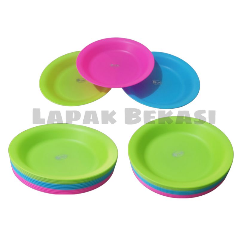 Piring Makan Plastik Clio Piring Plastik Warna Cantik
