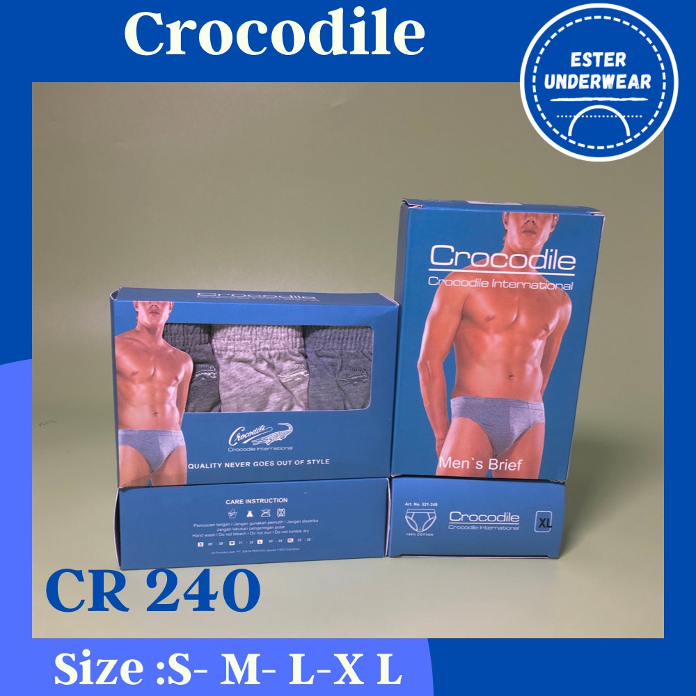 Celana Dalam Pria CROCODILE  CR 240 ISI-3 PCS