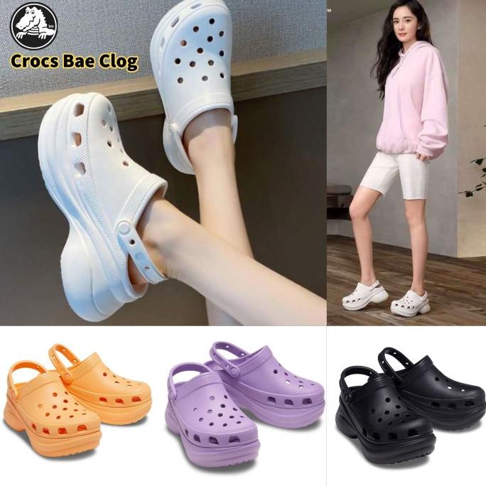 Crocs / Crocs Bae Clog / Crocs Wedges / Crocs Wanita /Crocs Hak Tinggi DISKON