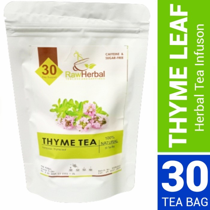 

(BISA COD) THYME TEA : THYME LEAF TEA / SATUREJA HORTENSIS TEA (30 Tea Bag)