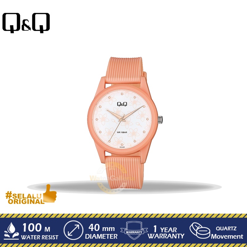 Q&Q VS12J026Y VS12J Analog Rubber Strap