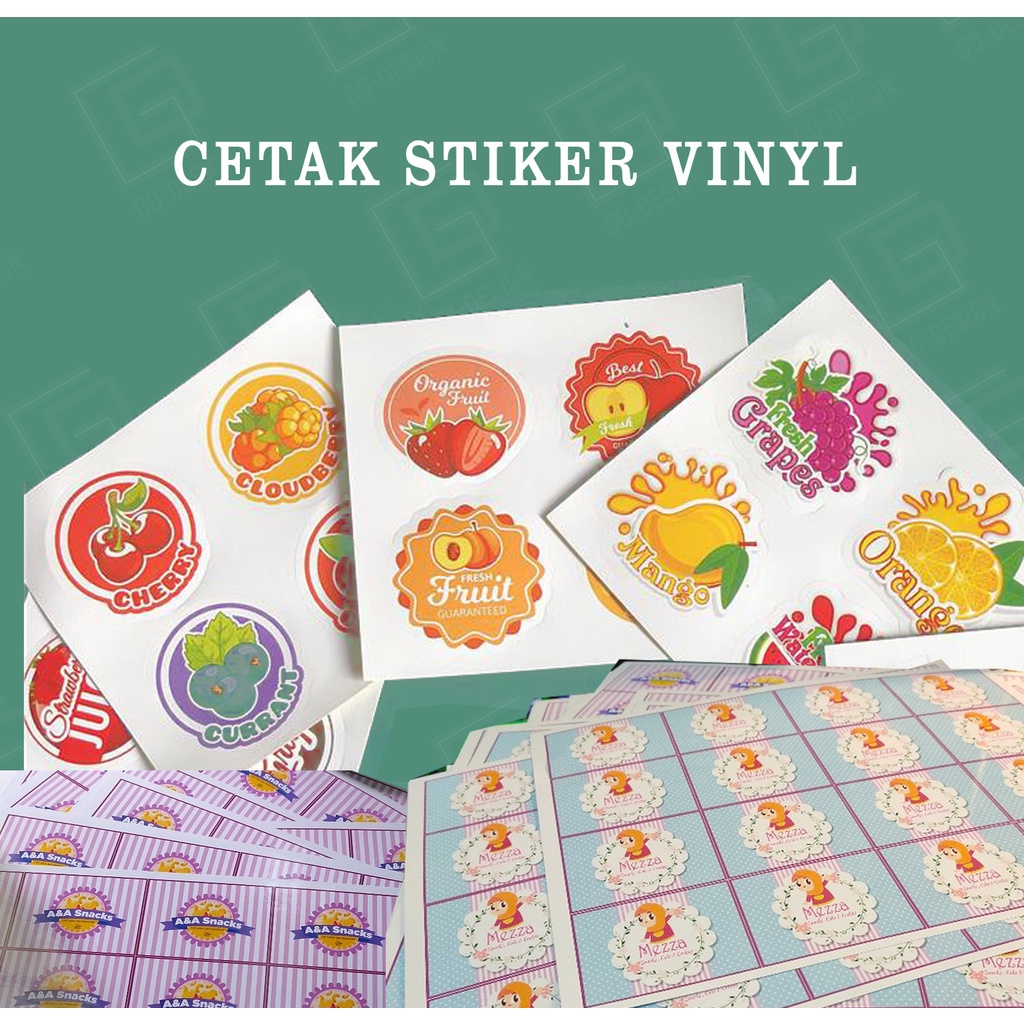 

Mi Cetak Stiker Label Makanan VINYL / Label Kemasan + Cutting / Cetak Stiker Label Online Shop