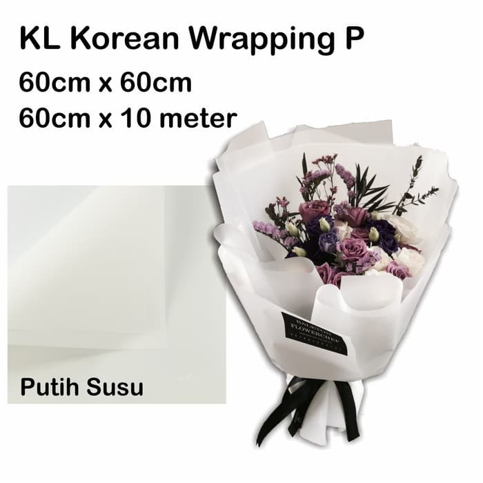 

KL Korean Wrapping 20 lembar cellophane kertas bunga murah rose