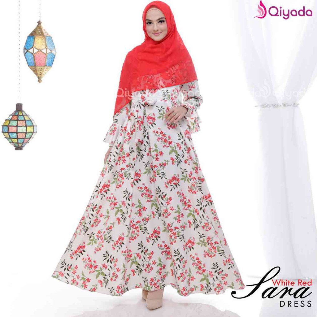 Qiyada Sara Gamis khimar jilbab kerudung busana muslim