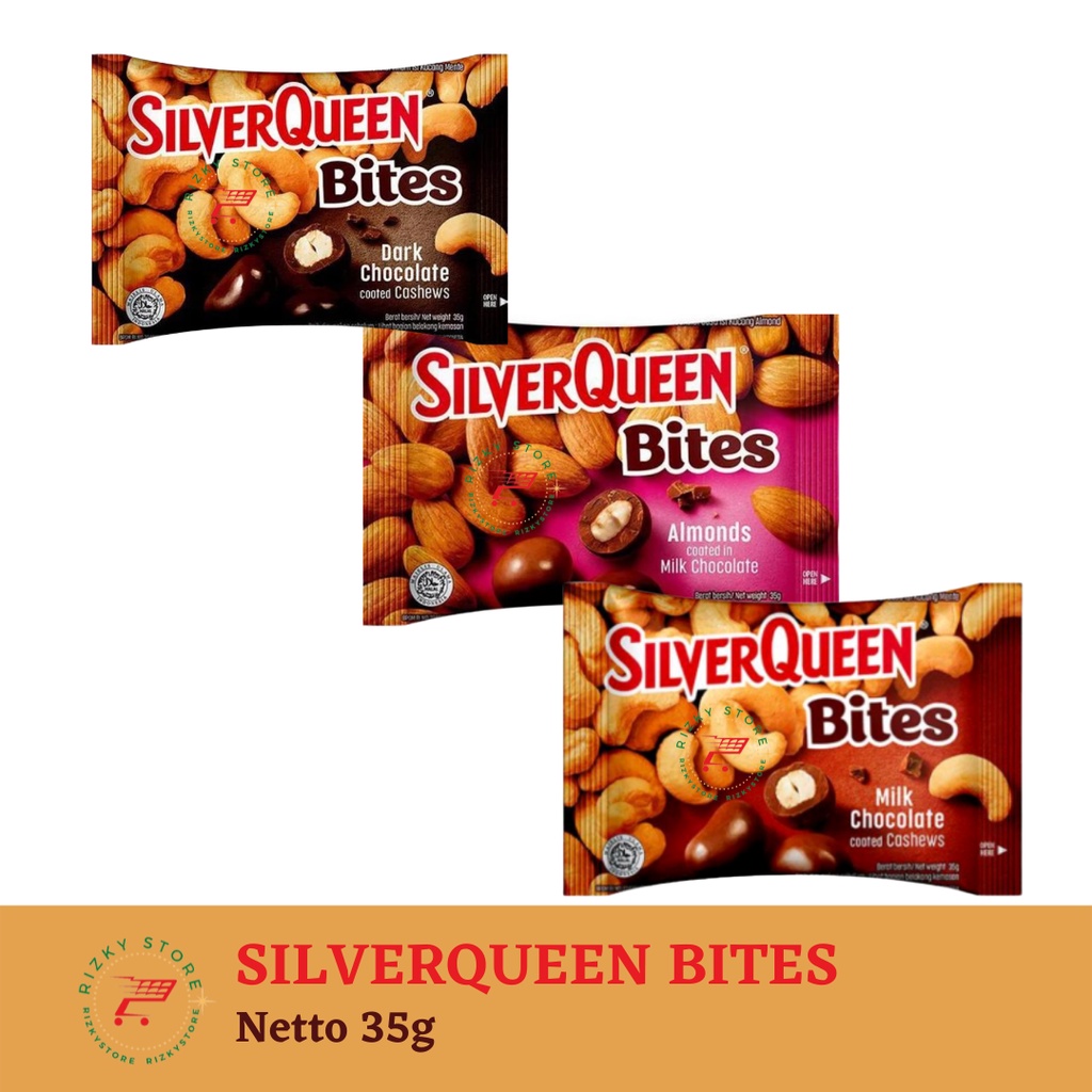 SilverQueen Bites Chasew Almond 30 gram