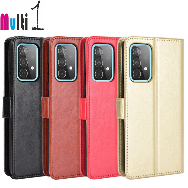 Leather Case Wallet SAMSUNG GALAXY A72 Samsung A72 Flip Cover Case Dompet