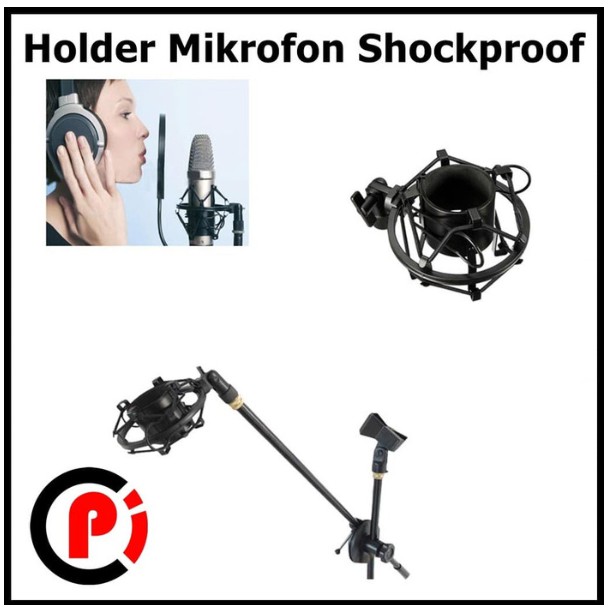 Taffware Holder Pegangan Mikrofon Mic Shockproof SH 100